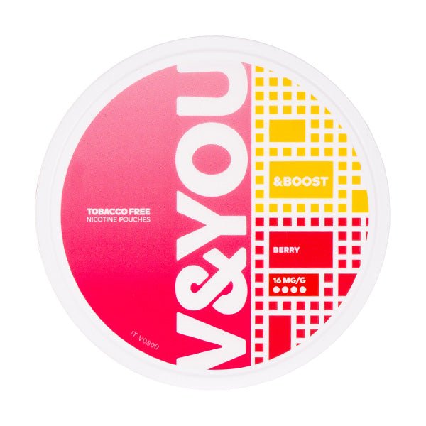 Berry &Boost Nicotine Pouches by V&YOU