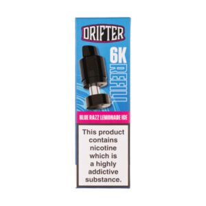Blue Razz Lemonade Ice Drifter 6000 V2 Prefilled Pod + Refill by Drifter