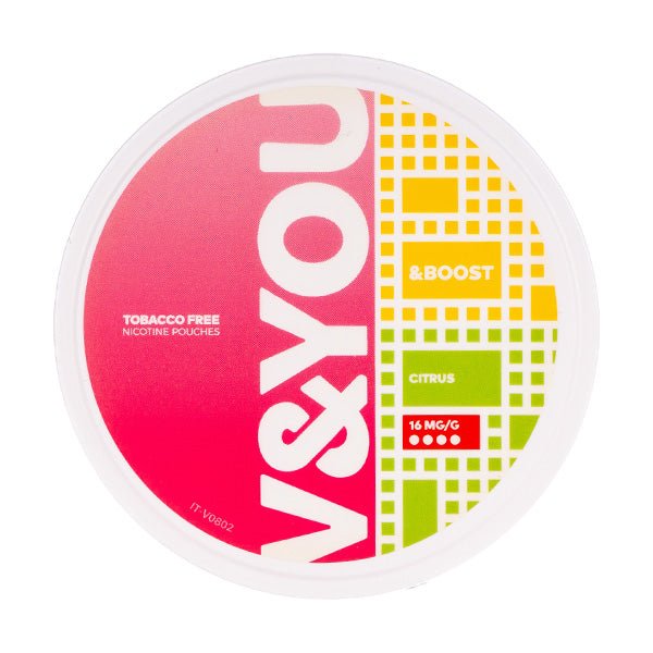 Citrus &Boost Nicotine Pouches by V&YOU