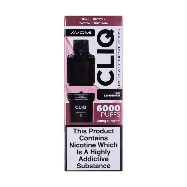 Pink Lemonade Cliq 6000 Prefilled Pod + Refill by Avomi