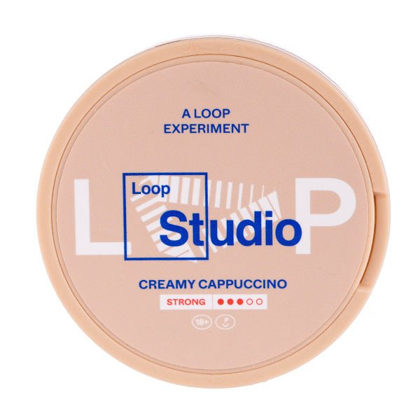 Creamy Cappuccino Strong Nicotine Pouches by Loop