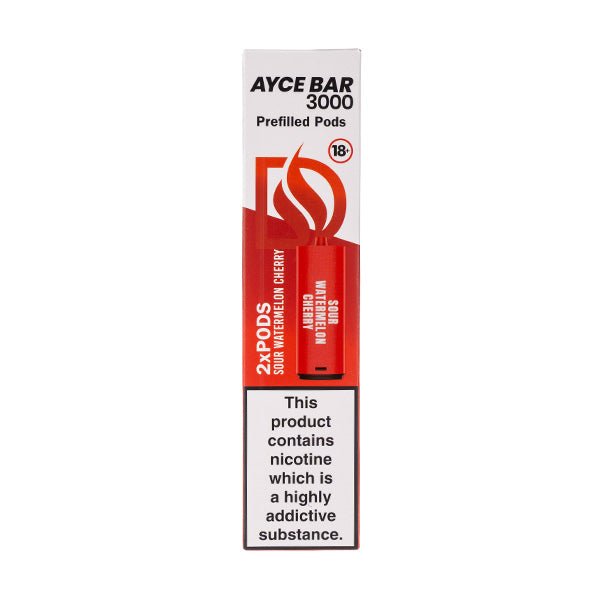 Sour Watermelon Cherry Ayce 3000 Prefilled Pods by Dovpo
