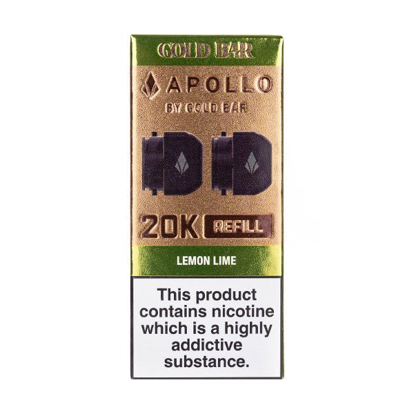 Lemon Lime Gold Bar Apollo 20k Prefilled Pods - Image 2