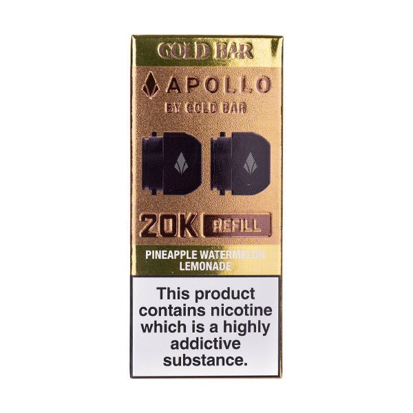 Pineapple Watermelon Lemonade Gold Bar Apollo 20k Prefilled Pods - Image 2