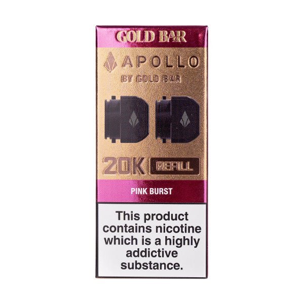 Pink Burst Gold Bar Apollo 20k Prefilled Pods - Image 2