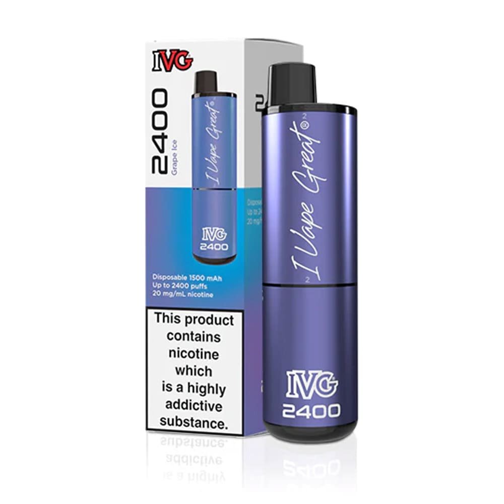 IVG Grape Ice 2400 Puffs Prefilled Vape