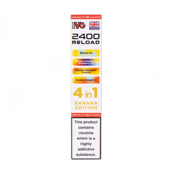 Banana Edition IVG 2400 Reload Replacement Pods - 4 Pack
