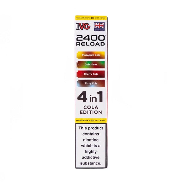 Cola Edition IVG 2400 Reload Replacement Pods - 4 Pack
