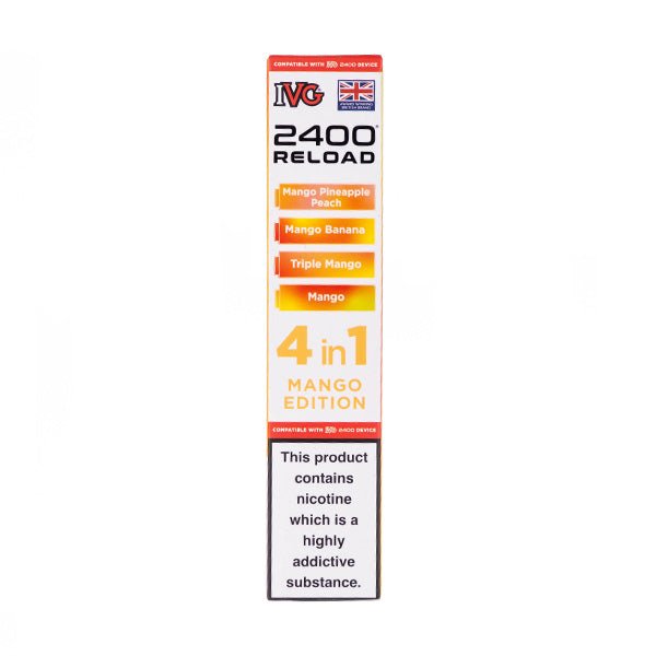 Mango Edition IVG 2400 Reload Replacement Pods - 4 Pack