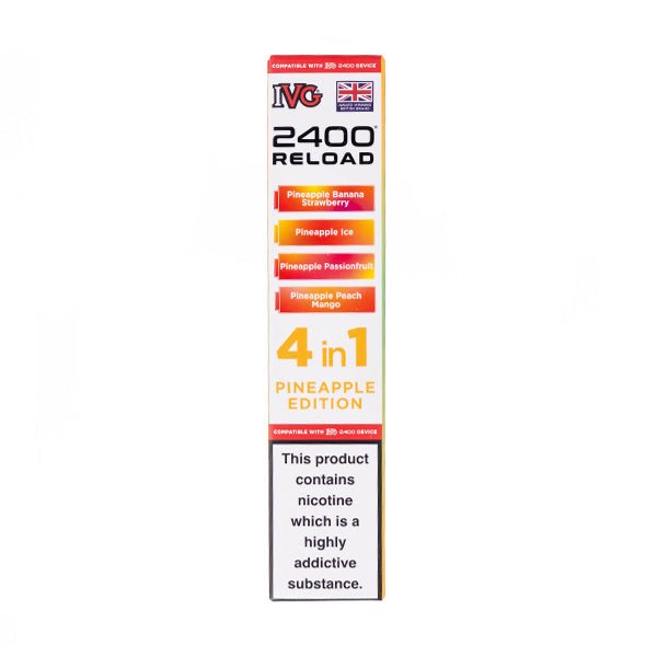 Pineapple Edition IVG 2400 Reload Replacement Pods - 4 Pack