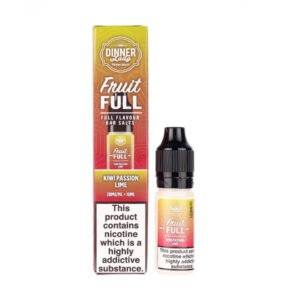 Kiwi Passion Lime Nic Salt E-Liquid by Dinner Lady Fruit Full Bar Salts
